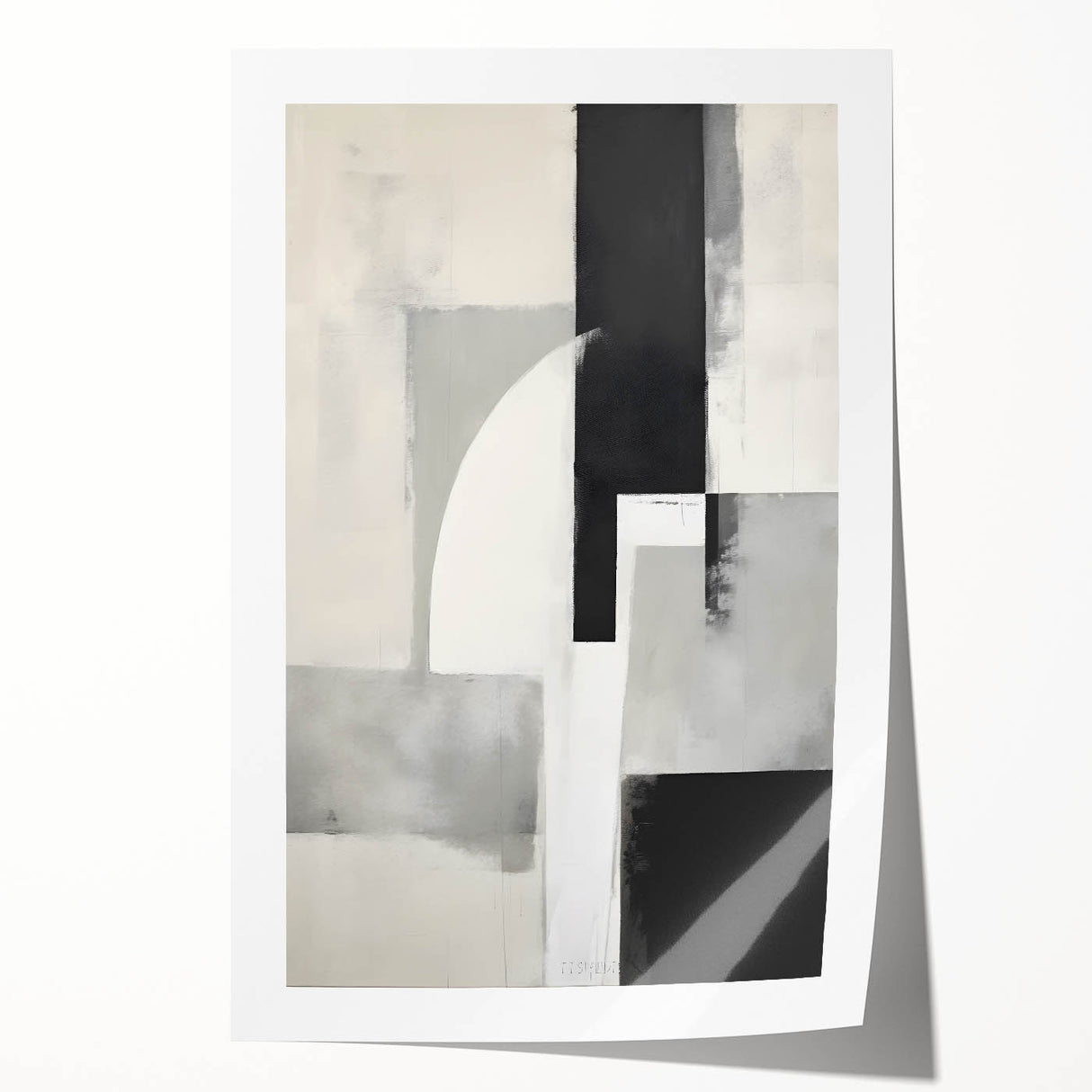 Earthen Harmony Abstracts – Black and Gray Modern Minimalist Art
