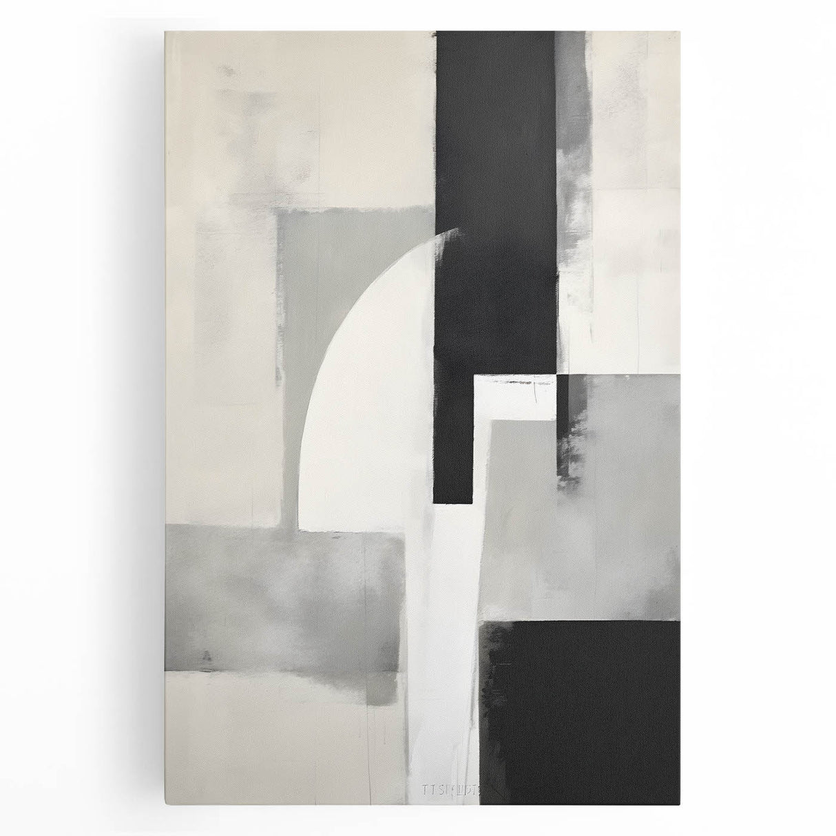 Earthen Harmony Abstracts – Black and Gray Modern Minimalist Art