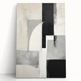 Earthen Harmony Abstracts – Black and Gray Modern Minimalist Art