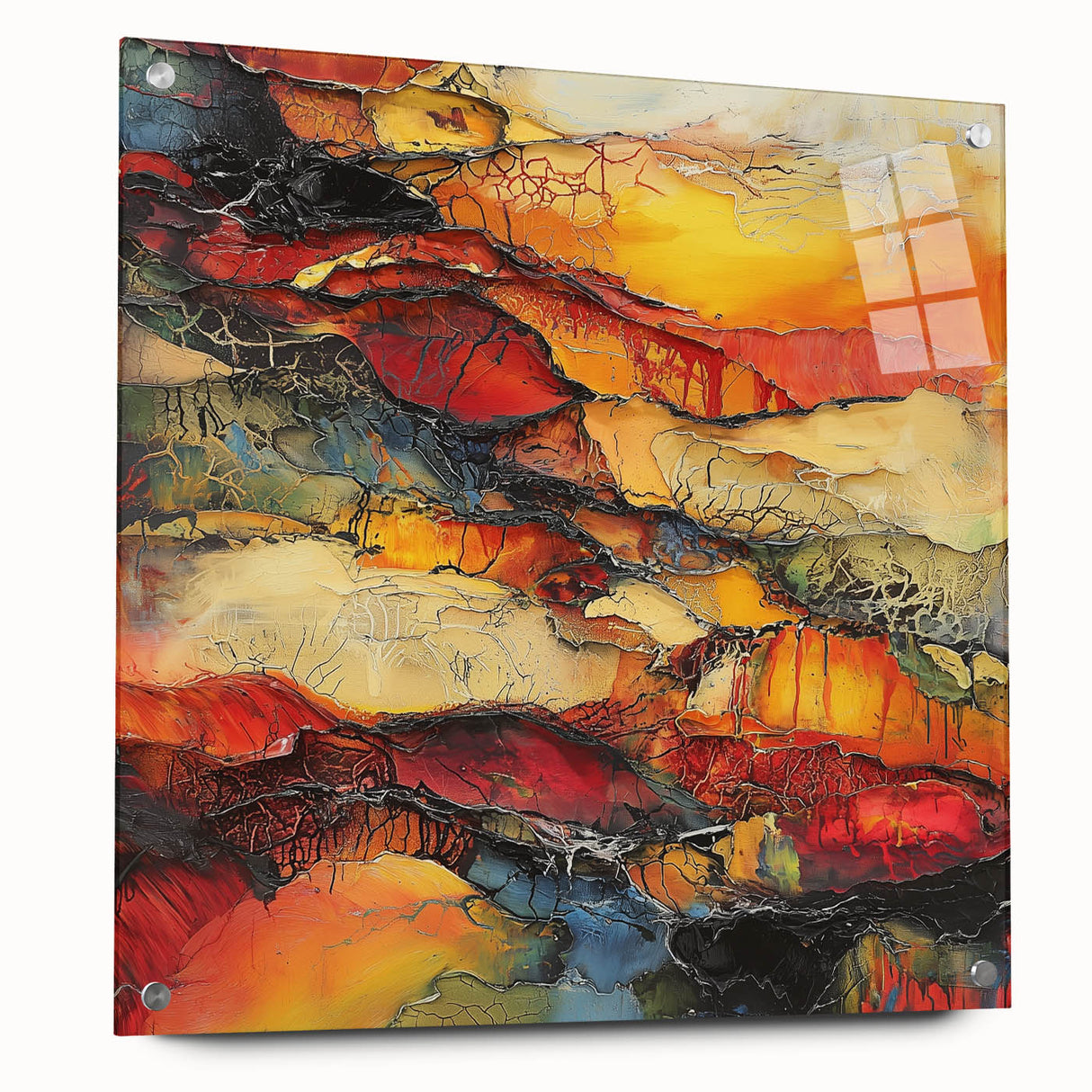 Molten Layers – Earthen Harmony Minimalist Wall Decor in Warm Tones