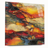 Molten Layers – Earthen Harmony Minimalist Wall Decor in Warm Tones