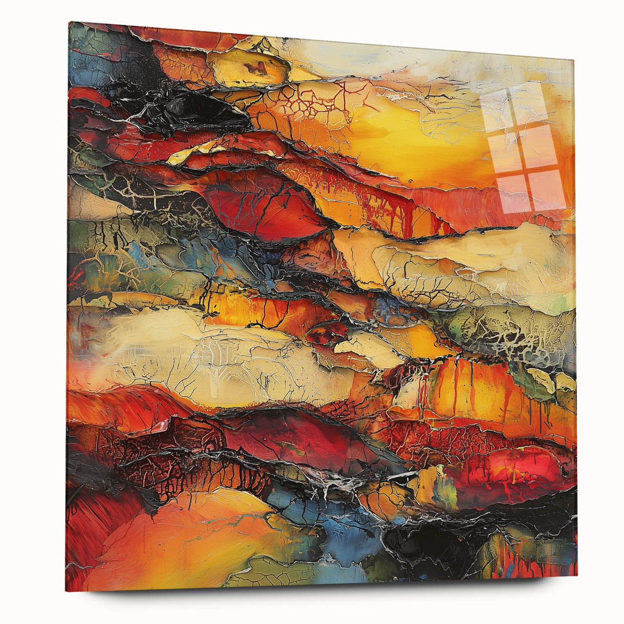 Molten Layers – Earthen Harmony Minimalist Wall Decor in Warm Tones