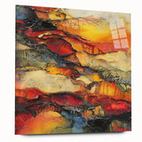 Molten Layers – Earthen Harmony Minimalist Wall Decor in Warm Tones