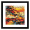 Molten Layers – Earthen Harmony Minimalist Wall Decor in Warm Tones
