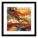 Molten Layers – Earthen Harmony Minimalist Wall Decor in Warm Tones