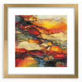 Molten Layers – Earthen Harmony Minimalist Wall Decor in Warm Tones