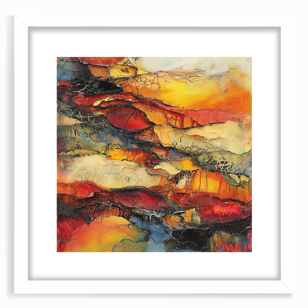 Molten Layers – Earthen Harmony Minimalist Wall Decor in Warm Tones