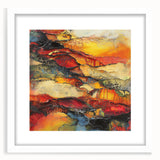 Molten Layers – Earthen Harmony Minimalist Wall Decor in Warm Tones