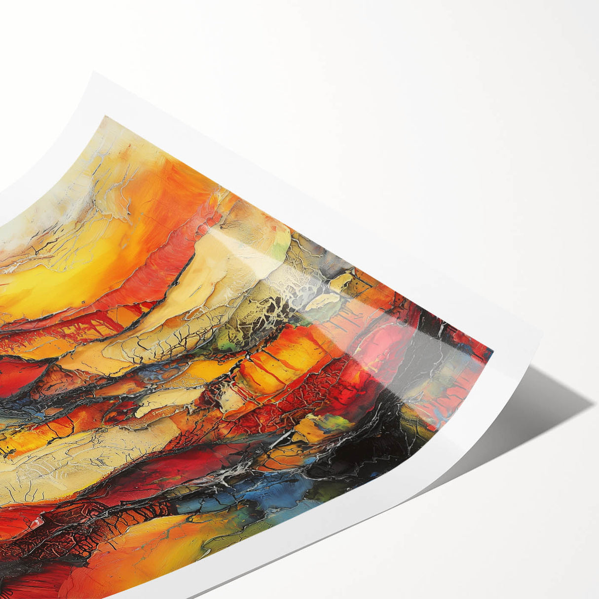 Molten Layers – Earthen Harmony Minimalist Wall Decor in Warm Tones