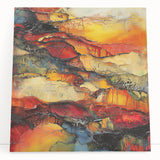 Molten Layers – Earthen Harmony Minimalist Wall Decor in Warm Tones