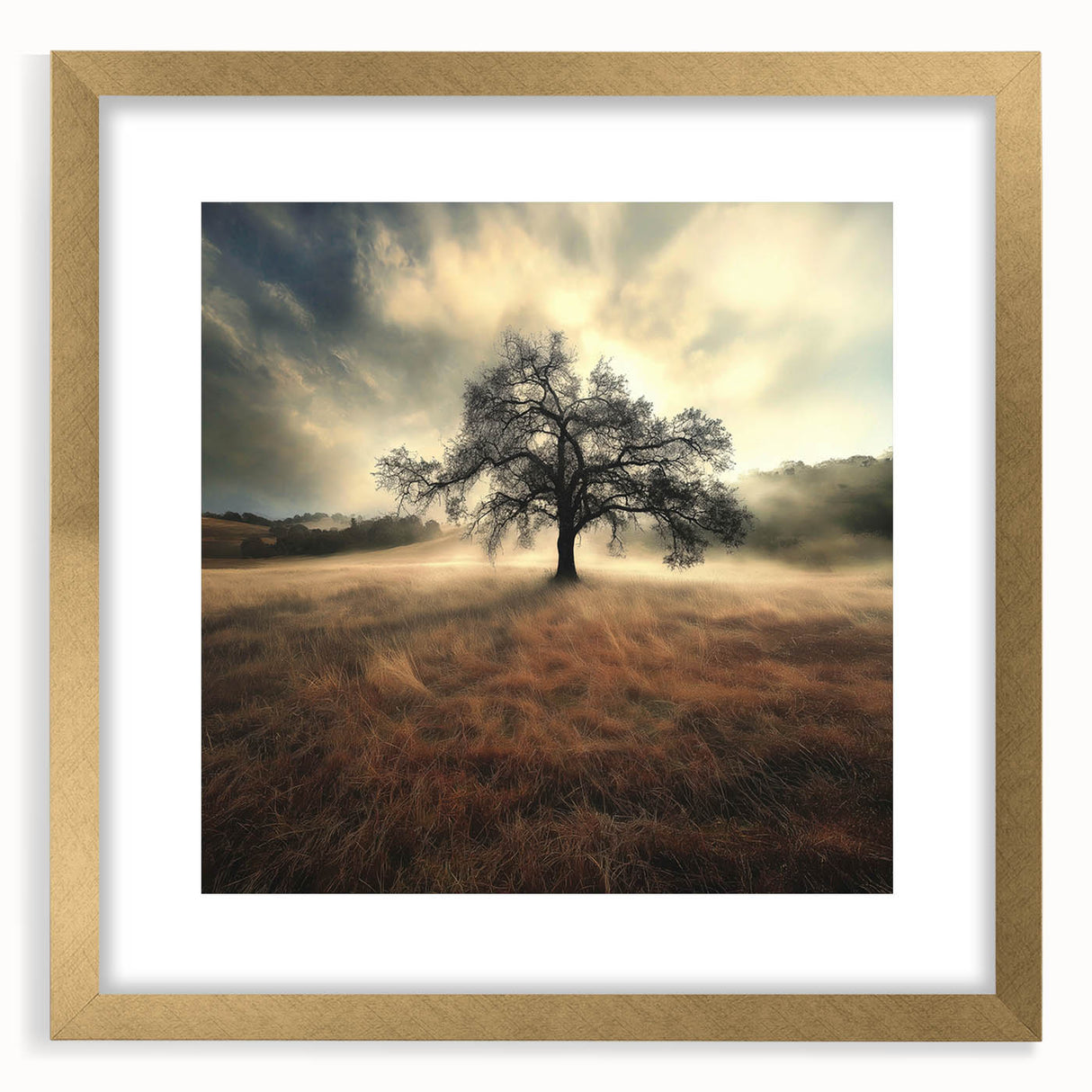 Golden Horizon Tree – Fine Art Photography Canvas Prints