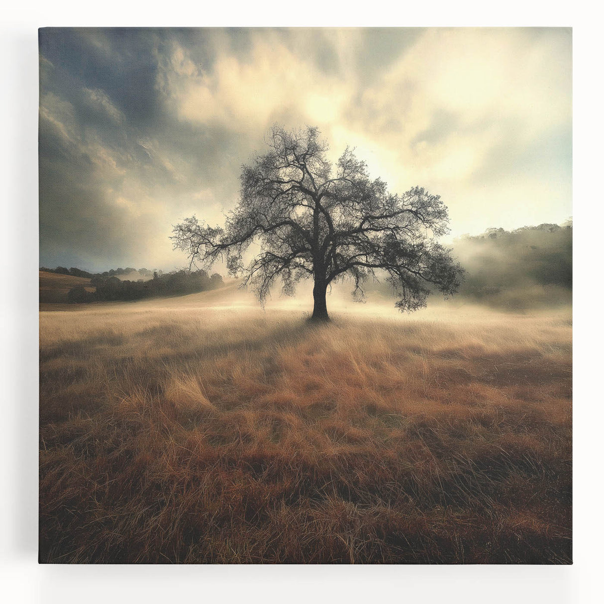Golden Horizon Tree – Fine Art Photography Canvas Prints