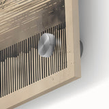 Abstract Wall Art – Beige and Black Minimalist Cosmic Geometry Print