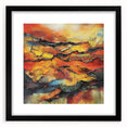 Fiery Horizon – Earthen Harmony Interior Design Art in Warm Hues
