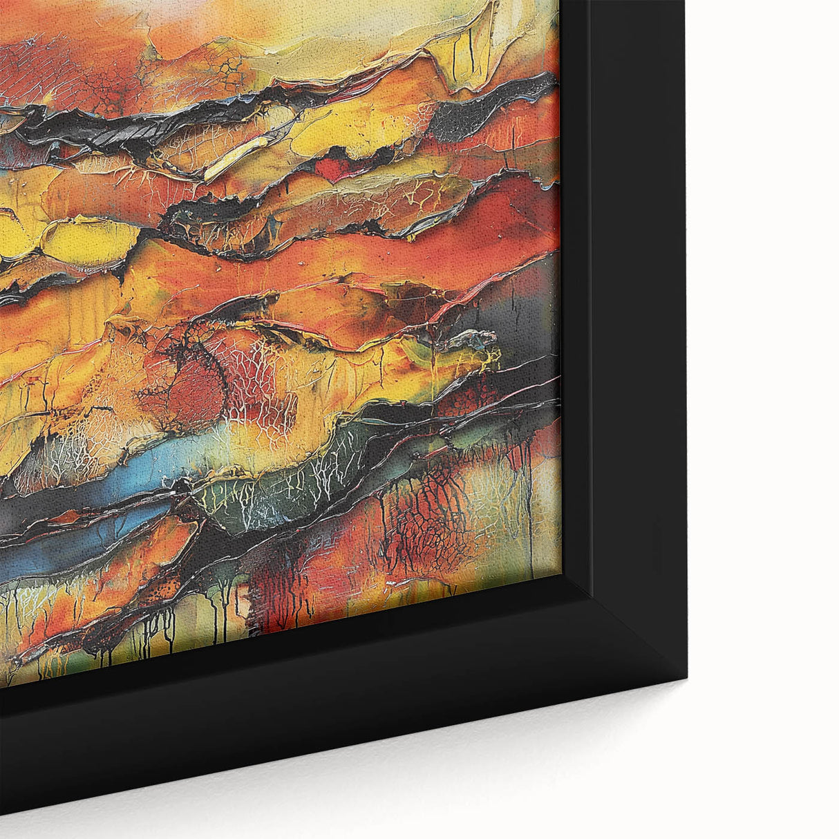 Fiery Horizon – Earthen Harmony Interior Design Art in Warm Hues