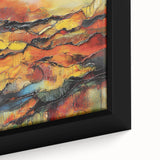 Fiery Horizon – Earthen Harmony Interior Design Art in Warm Hues