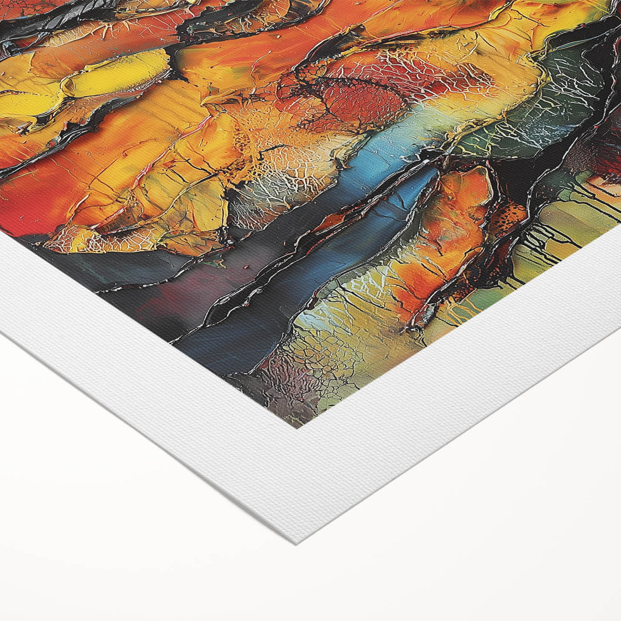 Fiery Horizon – Earthen Harmony Interior Design Art in Warm Hues