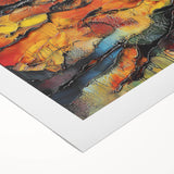 Fiery Horizon – Earthen Harmony Interior Design Art in Warm Hues