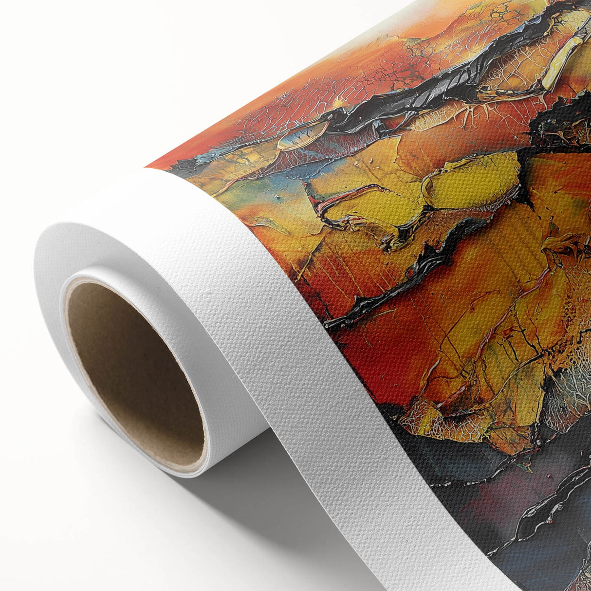 Fiery Horizon – Earthen Harmony Interior Design Art in Warm Hues