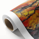 Fiery Horizon – Earthen Harmony Interior Design Art in Warm Hues