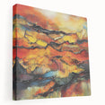 Fiery Horizon – Earthen Harmony Interior Design Art in Warm Hues