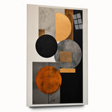 Modern Abstract Art – Gold and Black Geometric Canvas Wall Décor