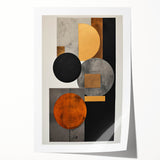 Modern Abstract Art – Gold and Black Geometric Canvas Wall Décor