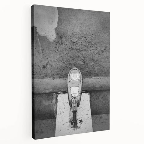 Contemporary City Wall Decor – Gritty Parking Meter Art Print