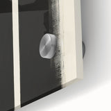 Minimalist Abstract Geometric Wall Art – Black & White Canvas Print