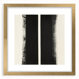 Minimalist Abstract Geometric Wall Art – Black & White Canvas Print