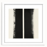 Minimalist Abstract Geometric Wall Art – Black & White Canvas Print