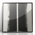 Minimalist Abstract Geometric Wall Art – Black & White Canvas Print