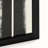 Minimalist Abstract Geometric Wall Art – Black & White Canvas Print