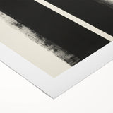 Minimalist Abstract Geometric Wall Art – Black & White Canvas Print