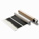 Minimalist Abstract Geometric Wall Art – Black & White Canvas Print