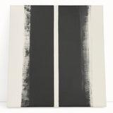 Minimalist Abstract Geometric Wall Art – Black & White Canvas Print
