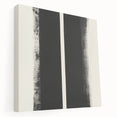 Minimalist Abstract Geometric Wall Art – Black & White Canvas Print
