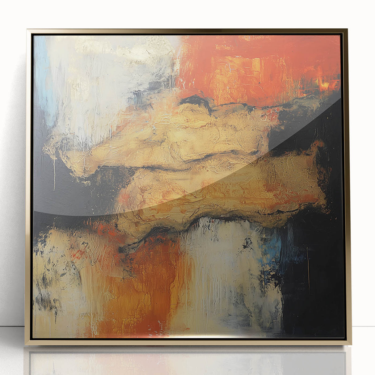 Contemporary Canvas Art – Textured Oil from Earthen Harmony