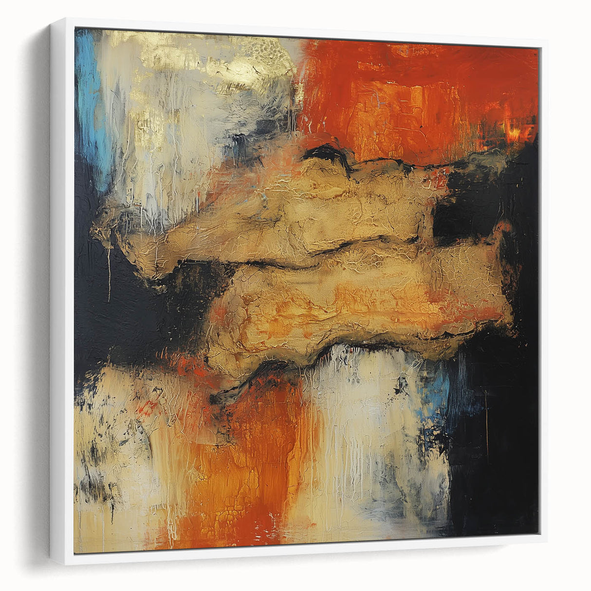 Contemporary Canvas Art – Textured Oil from Earthen Harmony