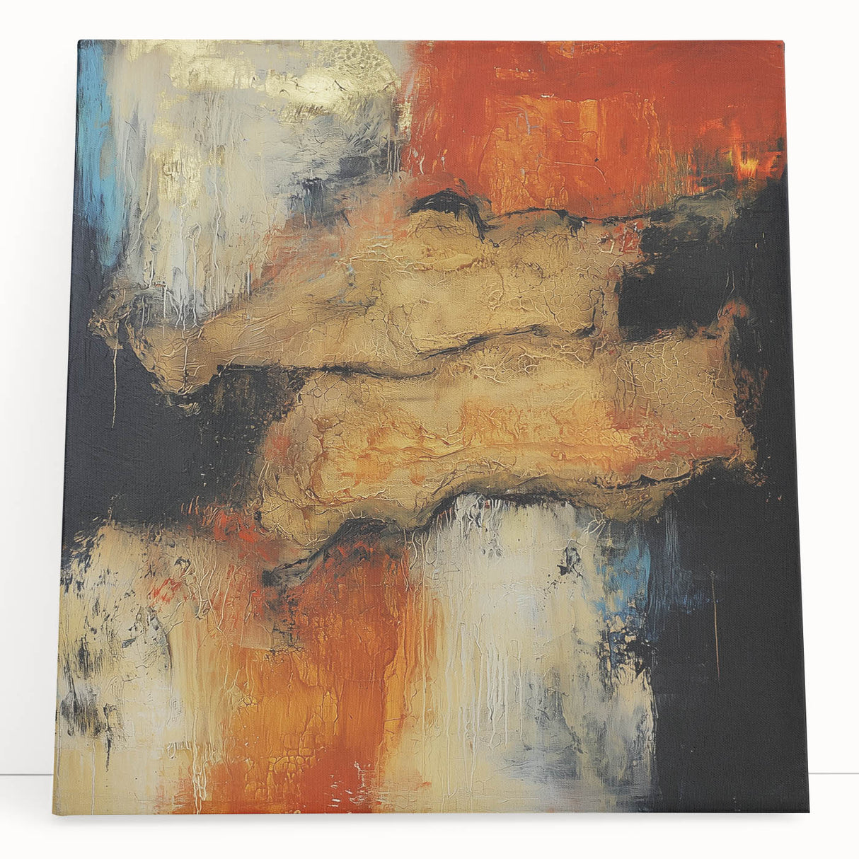 Contemporary Canvas Art – Textured Oil from Earthen Harmony