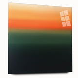 Vibrant Abstract Geometric Wall Art – Modern Sunset Gradient Print
