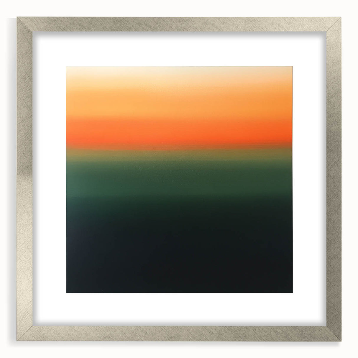 Vibrant Abstract Geometric Wall Art – Modern Sunset Gradient Print