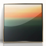 Vibrant Abstract Geometric Wall Art – Modern Sunset Gradient Print