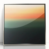 Vibrant Abstract Geometric Wall Art – Modern Sunset Gradient Print