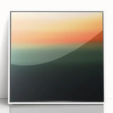 Vibrant Abstract Geometric Wall Art – Modern Sunset Gradient Print