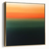 Vibrant Abstract Geometric Wall Art – Modern Sunset Gradient Print