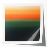 Vibrant Abstract Geometric Wall Art – Modern Sunset Gradient Print