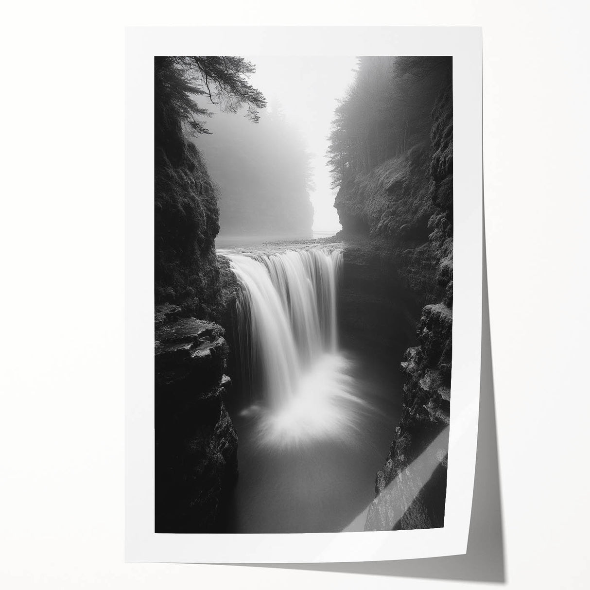 Misty Waterfall Canyon – Fine Art Photography Framed Prints