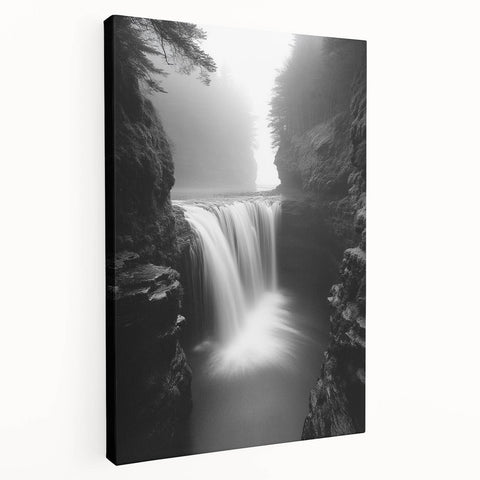 Misty Waterfall Canyon – Fine Art Photography Framed Prints