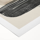 Contemporary Canvas Art – Earthy Stacked Shapes in Warm Tones